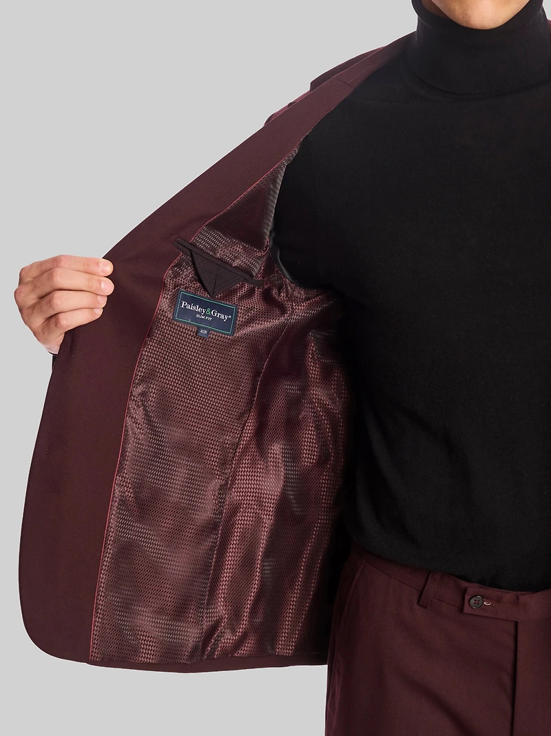 Slim Fit Solid Jacket