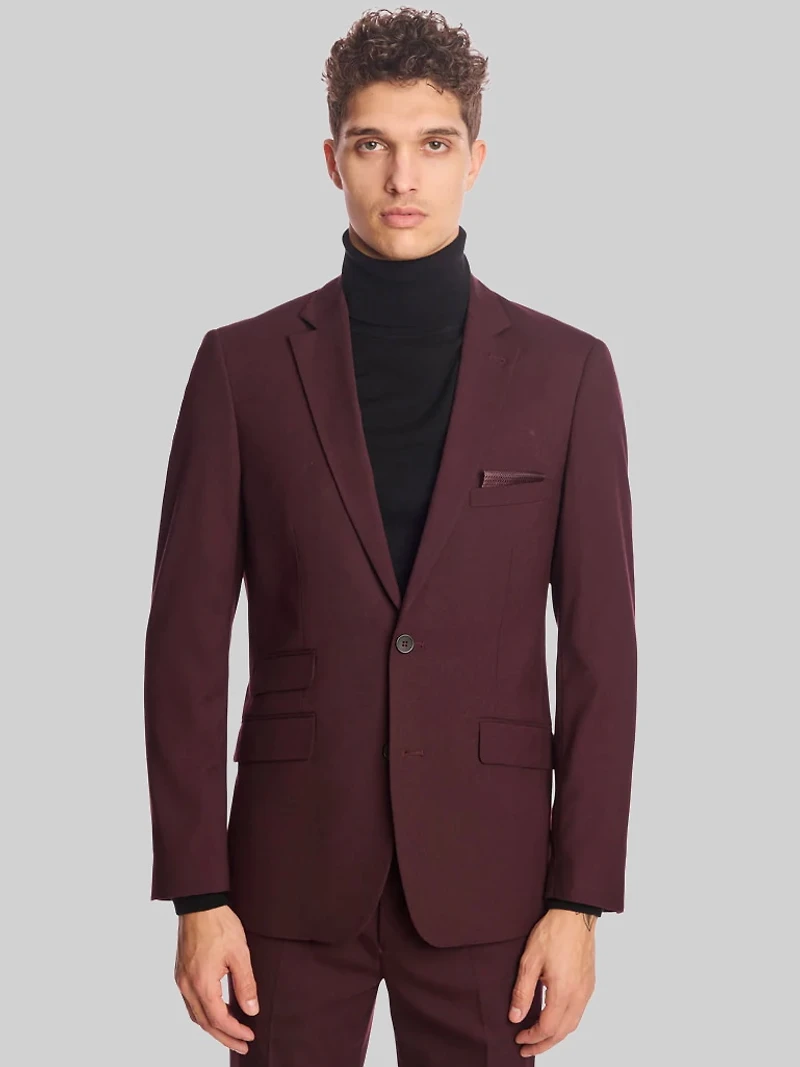 Slim Fit Solid Jacket