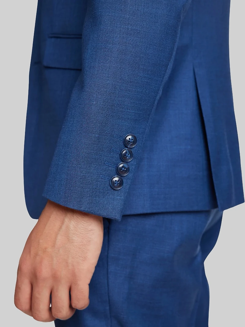 Slim Fit Sharkskin Jacket