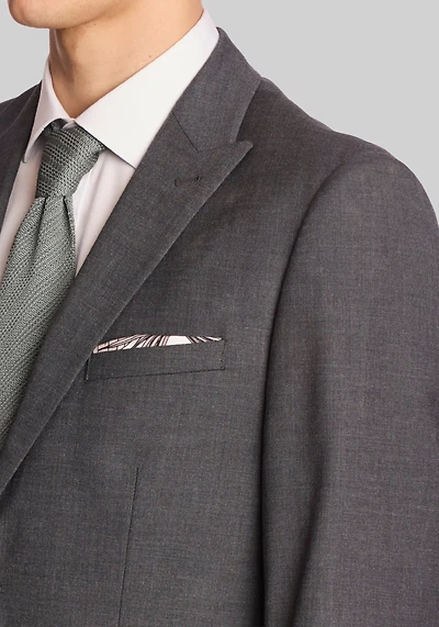 Slim Fit Sharkskin Jacket