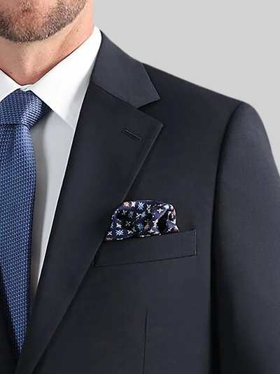 Tailored Fit Windowpane Premium Stretch Suit Jacket