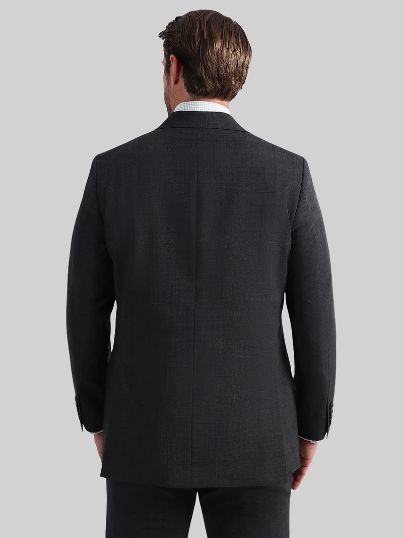 Tailored Fit Windowpane Premium Stretch Suit Jacket