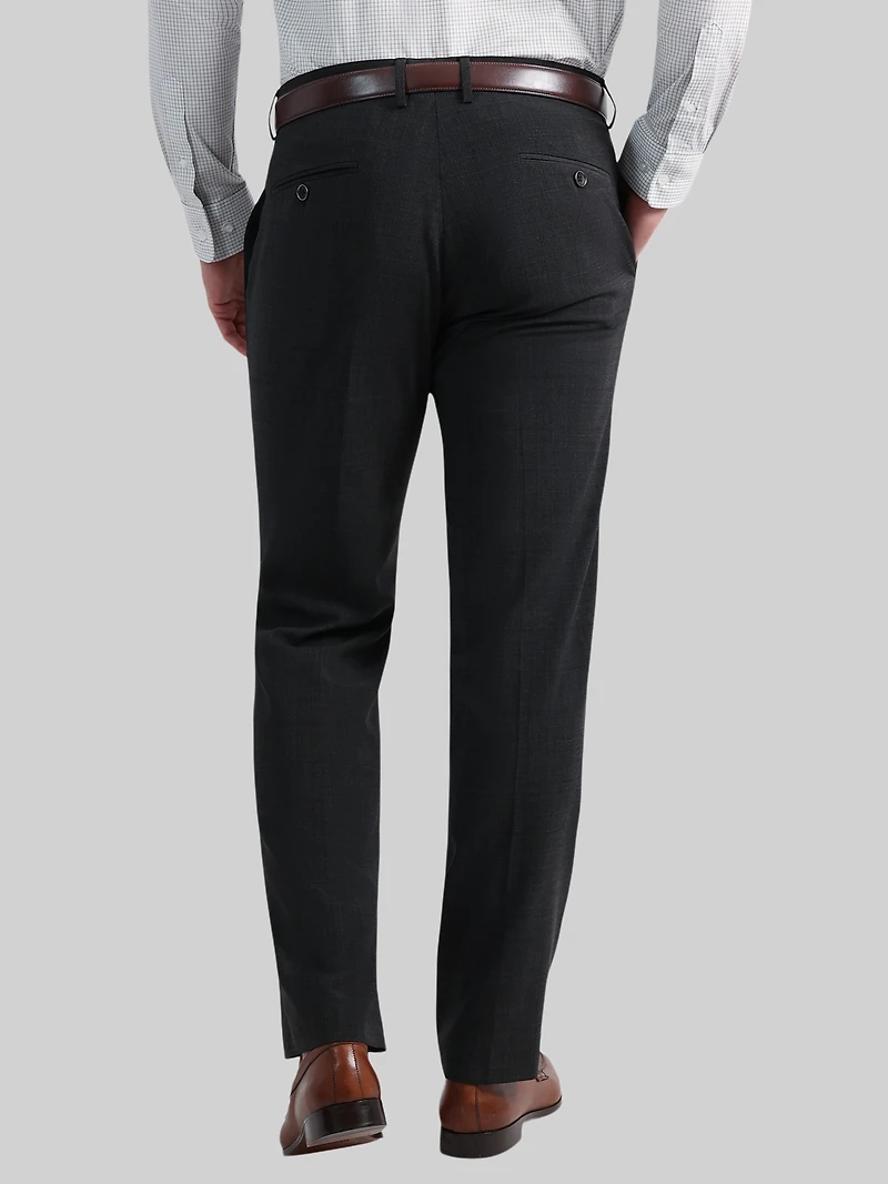 Tailored Fit Windowpane Plaid Suit Pants