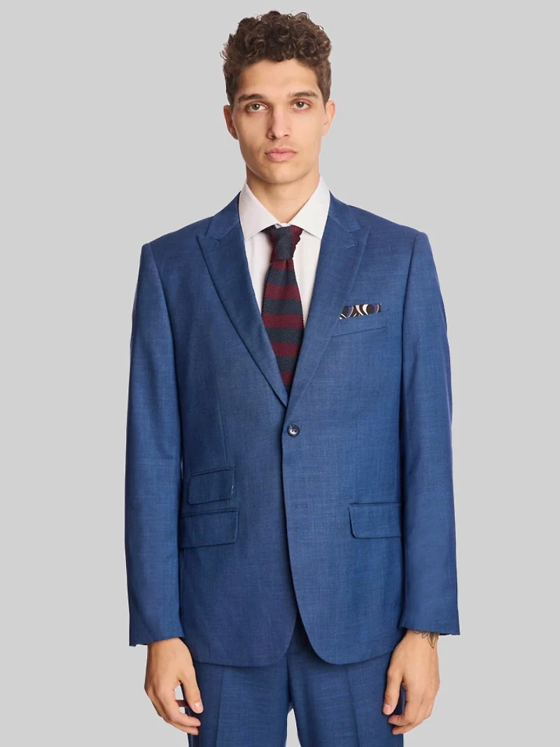 Slim Fit Sharkskin Suit