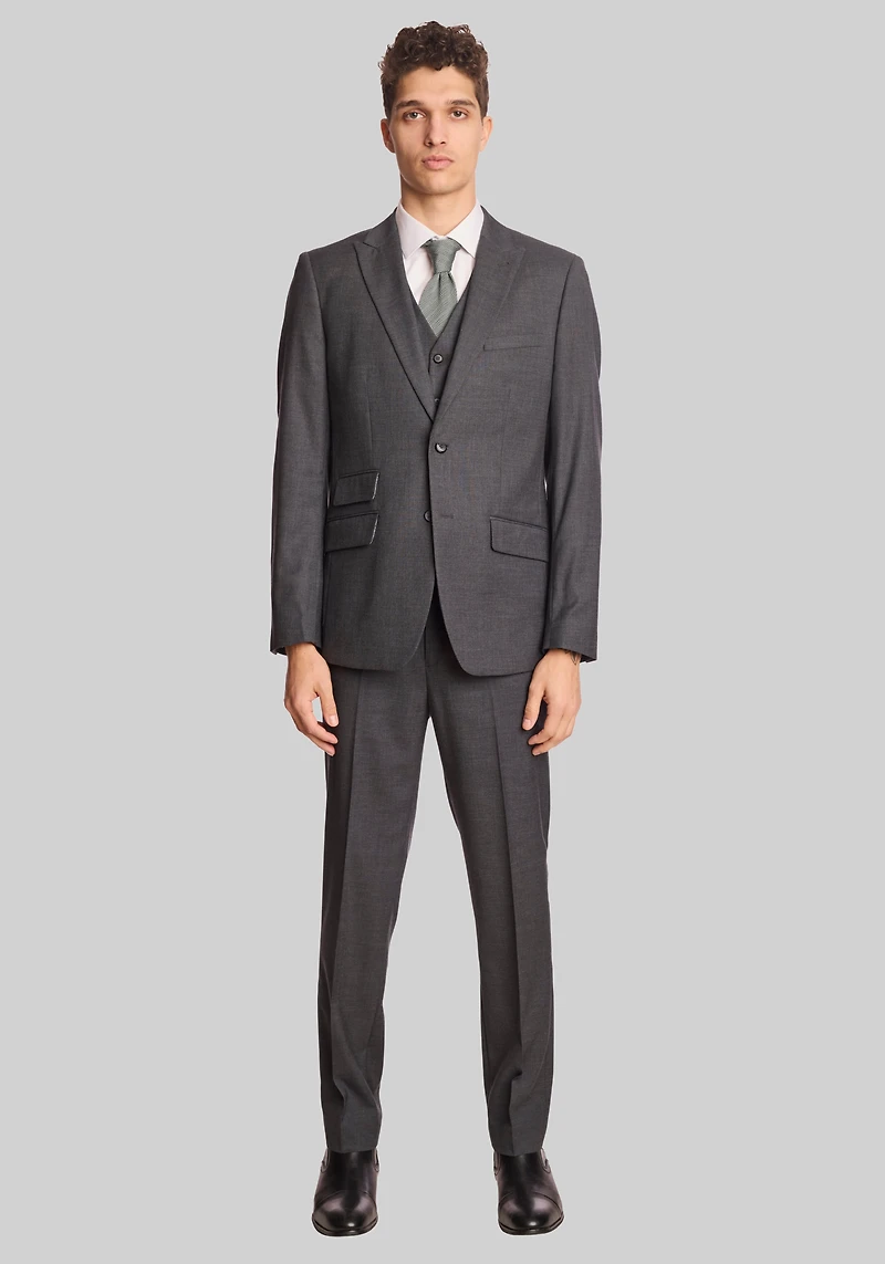 Slim Fit Sharkskin Suit