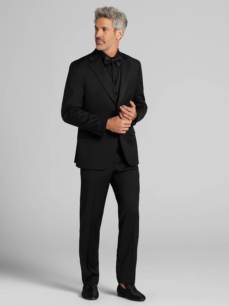 Modern Fit Wool Notch Lapel Tuxedo Jacket