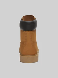 Classic Plain Toe Lace Up Waterproof Boots