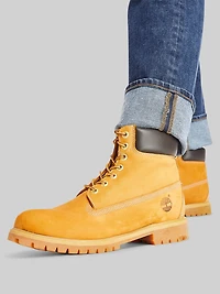 Classic Plain Toe Lace Up Waterproof Boots