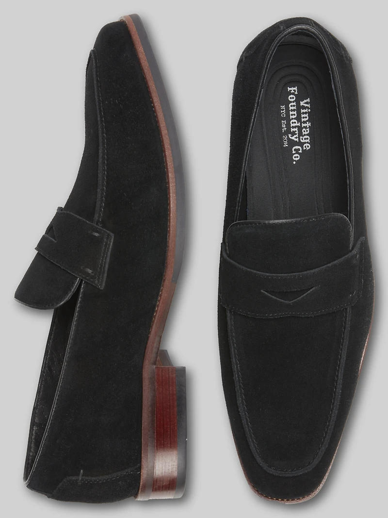 Davis Suede Moc Toe Penny Loafers