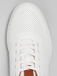 Leland Leather Perforated Lace-Up Sneakers