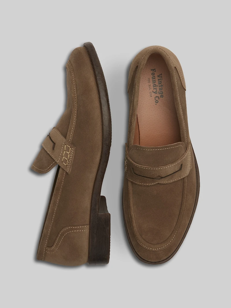 Harry Suede Penny Loafers