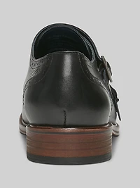 Morgan Leather Monk Strap Cap Toe Oxfords