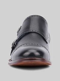 Morgan Leather Monk Strap Cap Toe Oxfords