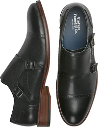 Morgan Leather Monk Strap Cap Toe Oxfords