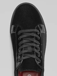 Rico Formal Velvet Lace-Up Sneakers