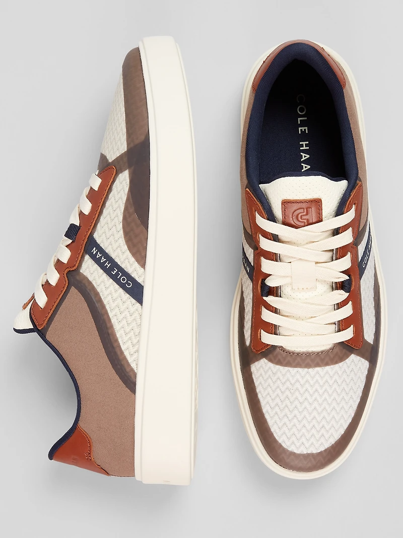 Grand Crosscourt Winner Leather Lace-Up Sneakers