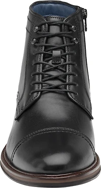 Raleigh Leather Cap Toe Zip-Up Boots