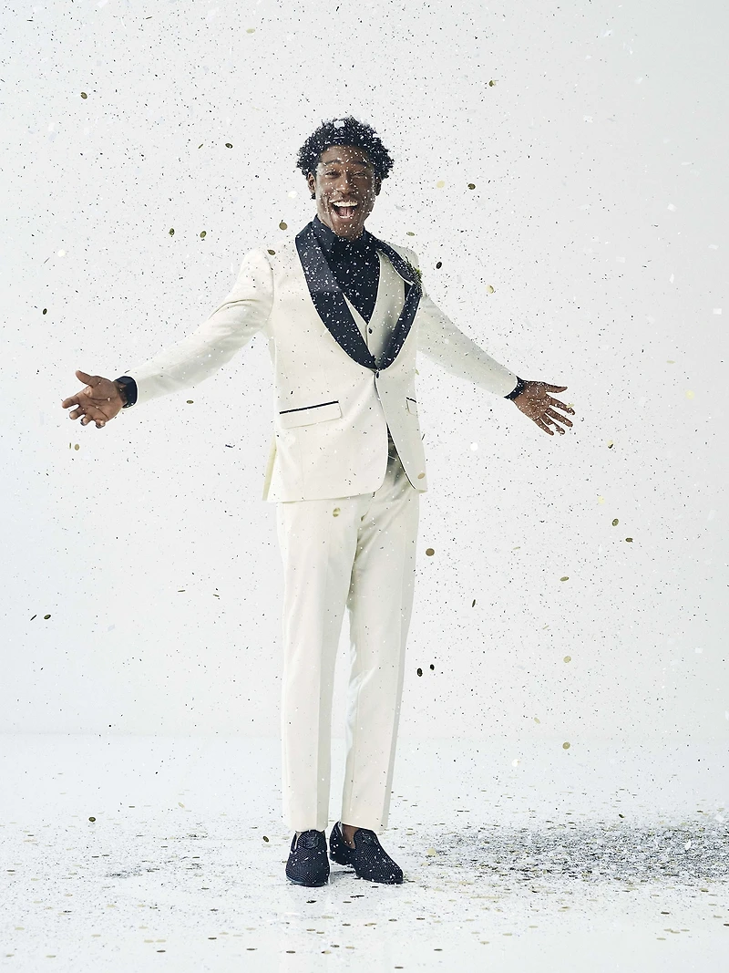 Swagger Studded Ornament Formal Smoking Loafers