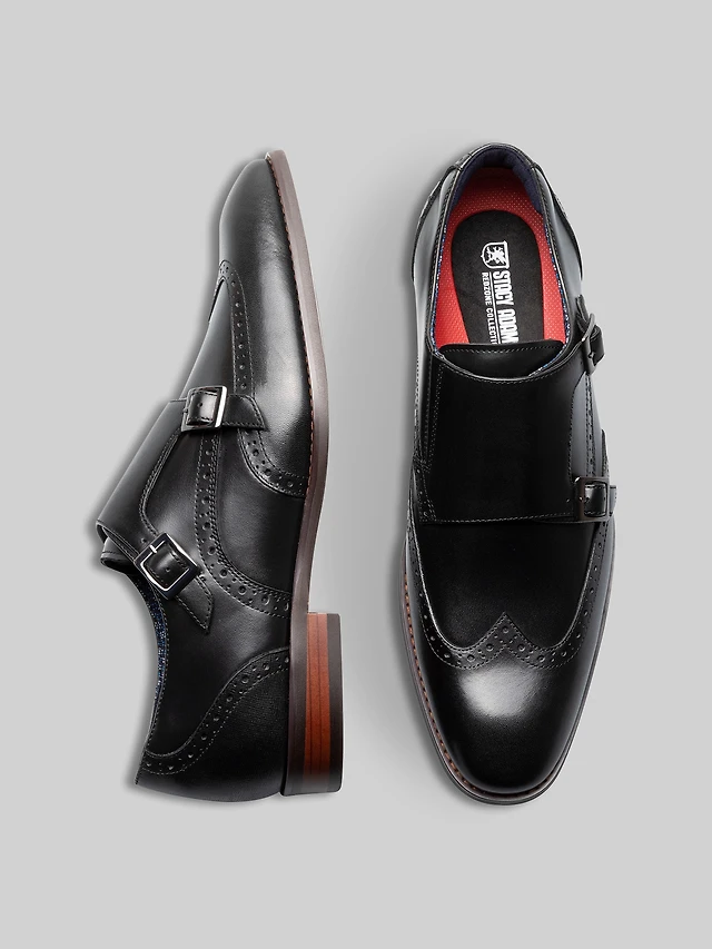 Stacy Adams Karson Leather Wingtip Monk Strap Dress Shoes at Hamilton Place  in Chattanooga, TN