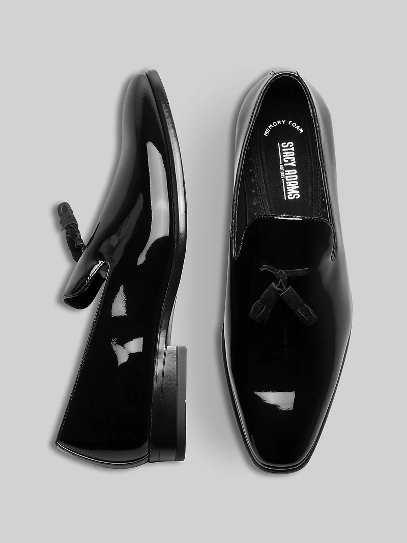 Phoenix Patent Tassel Plain Toe Formal Loafers