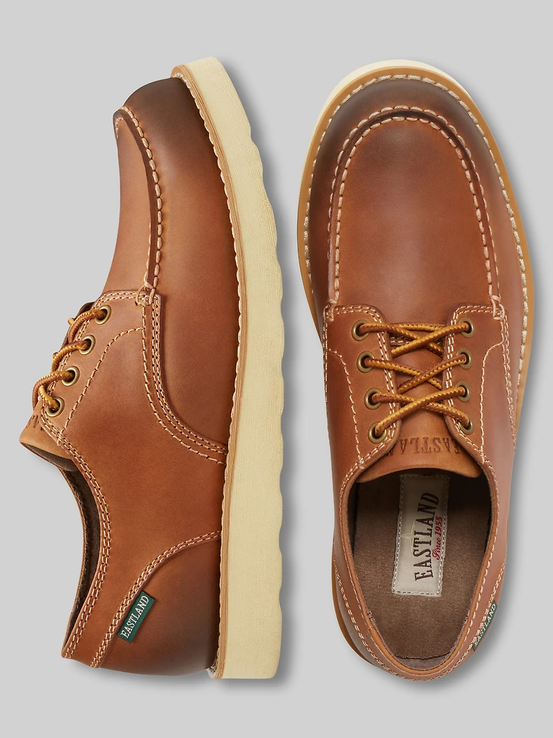Lumber Down Leather Moc Toe Oxfords