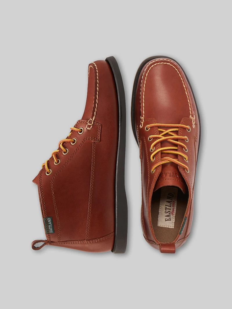 Seneca Leather Moc Toe Lace-Up Chukka Boots