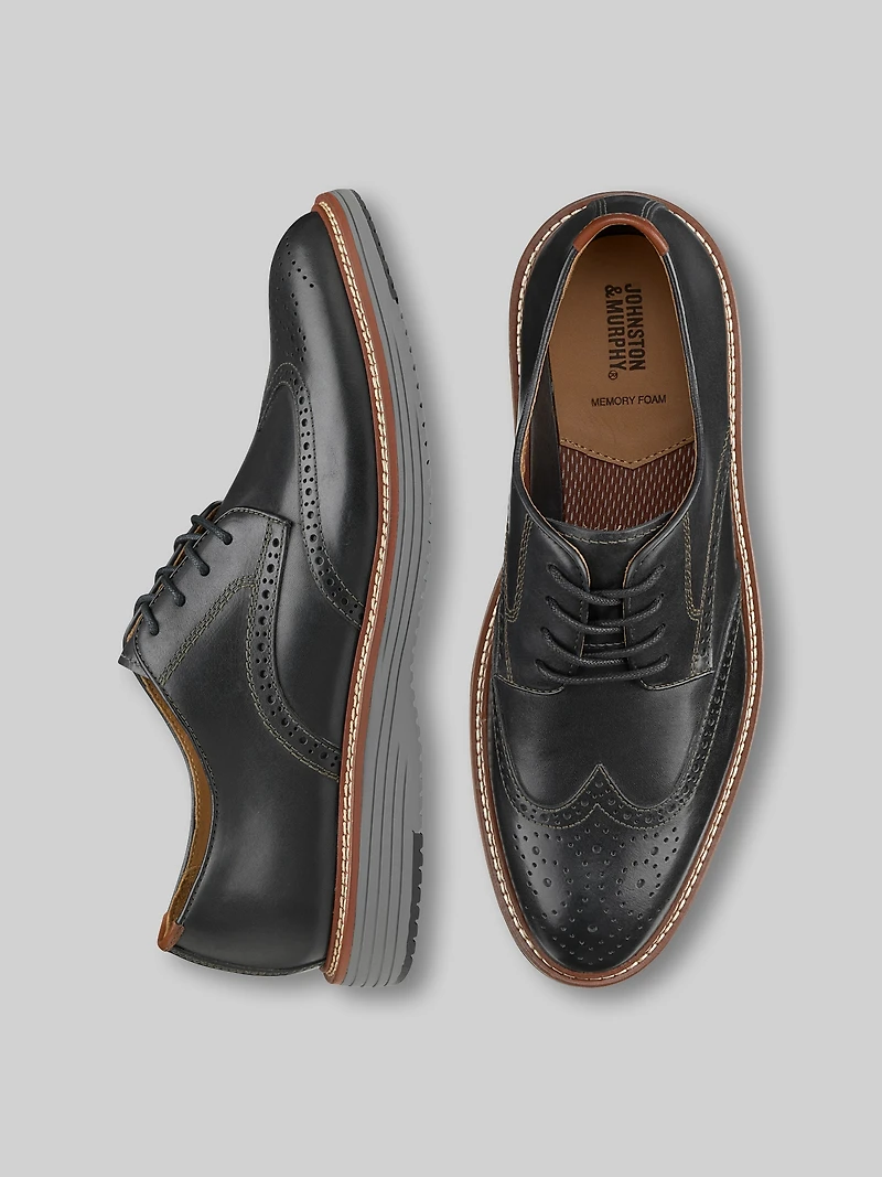 Upton Leather Wingtip Oxfords