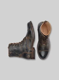 Protege Leather Lace-Up Cap Toe Boot