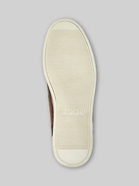 Lordmind Leather Moc Toe High-Top Sneakers