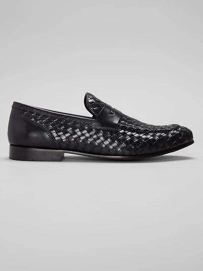 Luce Woven Penny Loafers