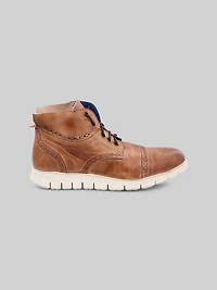 Bowery II Leather Cap Toe High-Top Sneakers