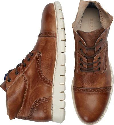 Bowery II Leather Cap Toe High-Top Sneakers