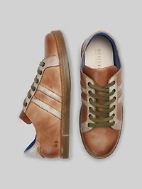 Lighthouse Leather Plain Toe Lace-up Sneakers