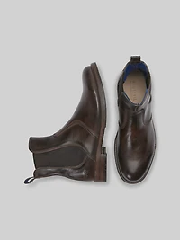 Nando Leather Plain Toe Chelsea Boots
