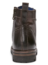 Old Bowen Trek Leather Side Zip Lace-up Boots