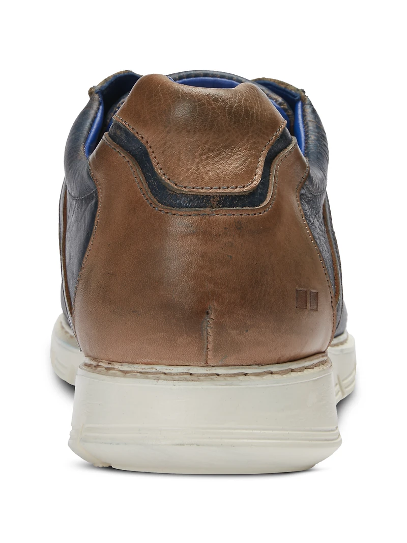 Wardell Leather Moc Toe Lace-up Sneakers
