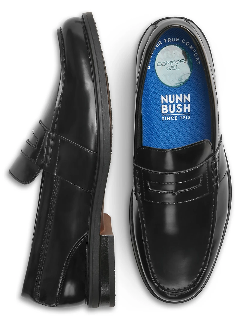 Lincoln Leather Moc Toe Penny Loafers