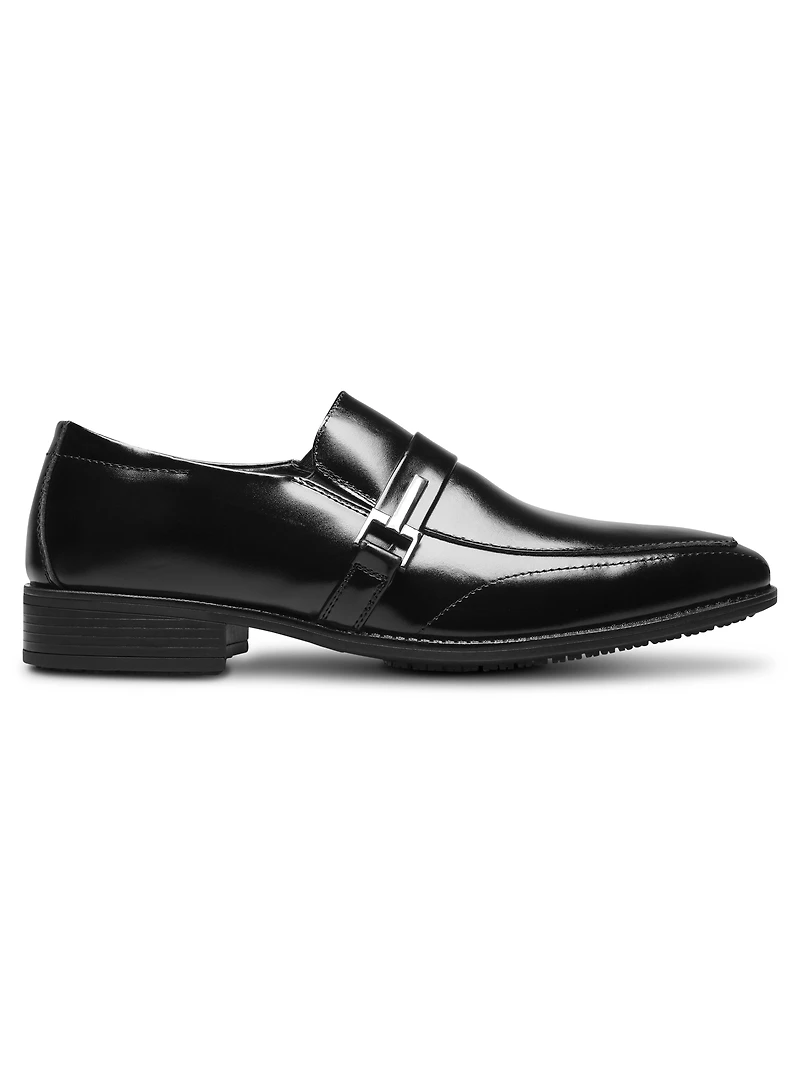 Abram Leather Bit Moc Toe Loafers