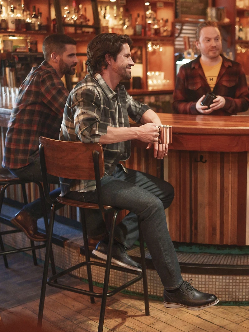 Griff Leather Moc Toe Oxfords