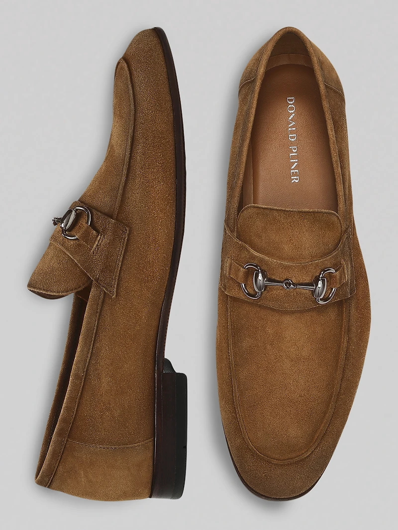 Ted Suede Moc Toe Bit Loafers