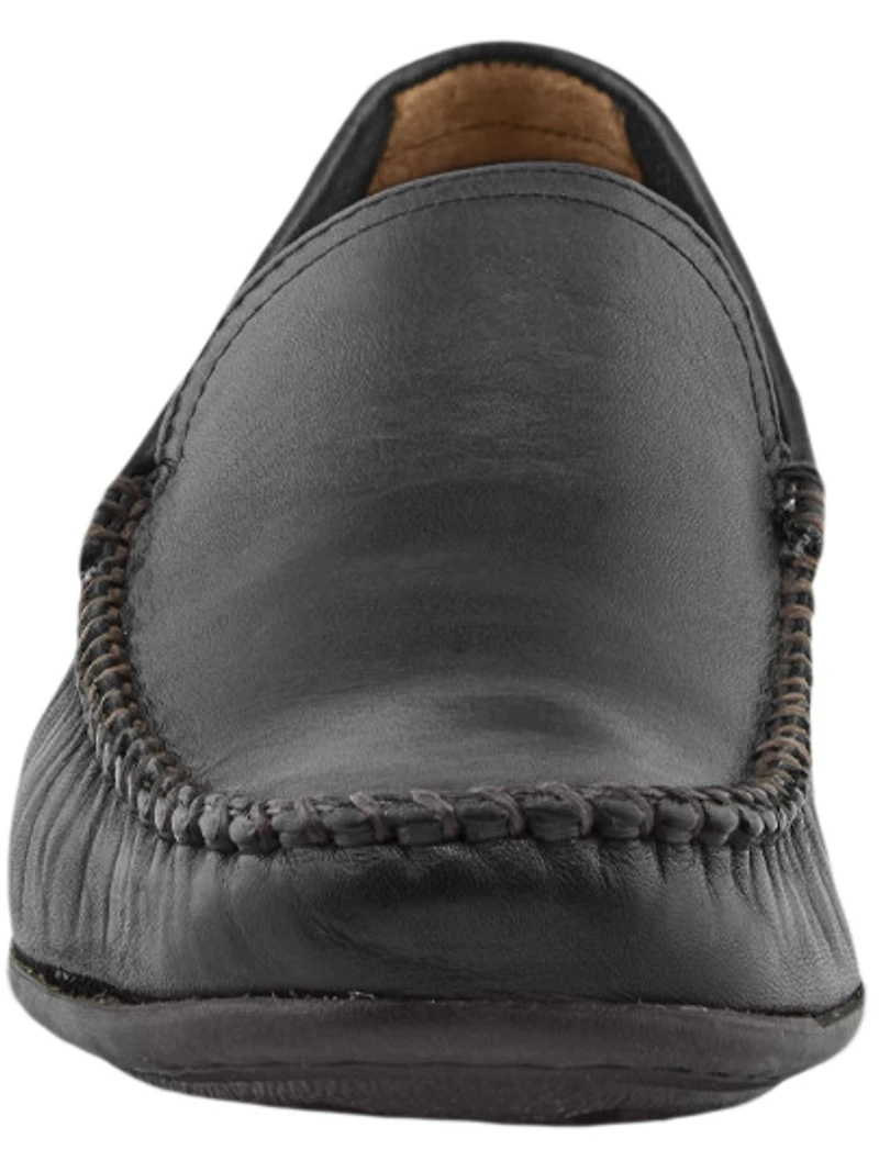 Lewis Leather Moc Toe Venetian Loafers