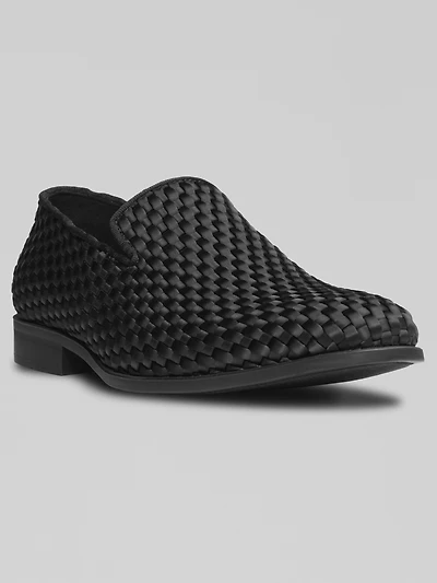 Swenson Weave Slip-On Smoking Loafers