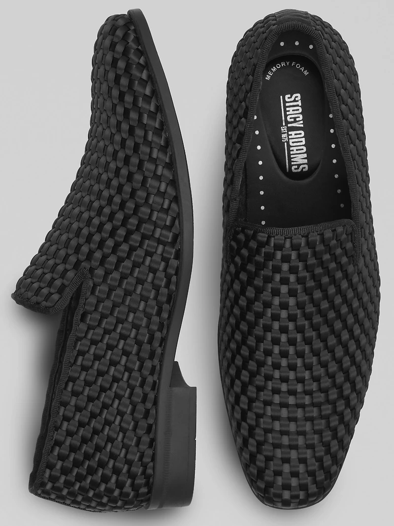 Swenson Weave Slip-On Smoking Loafers