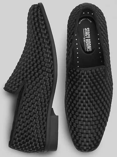 Swenson Weave Slip-On Smoking Loafers