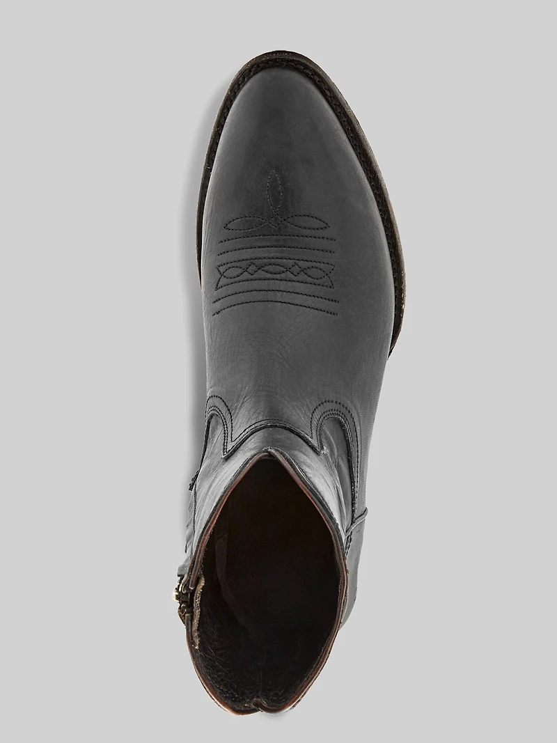 Austin Inside Zip Plain Toe Boots