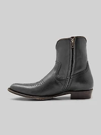 Austin Inside Zip Plain Toe Boots