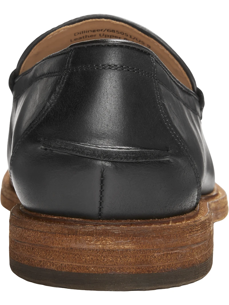 Dillinger Leather Moc Toe Penny Loafers
