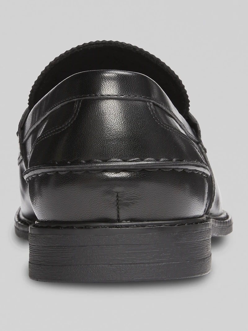 Leather Penny Strap Loafers