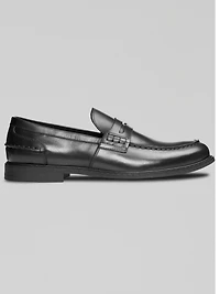 Leather Penny Strap Loafers