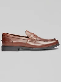 Leather Penny Strap Loafers